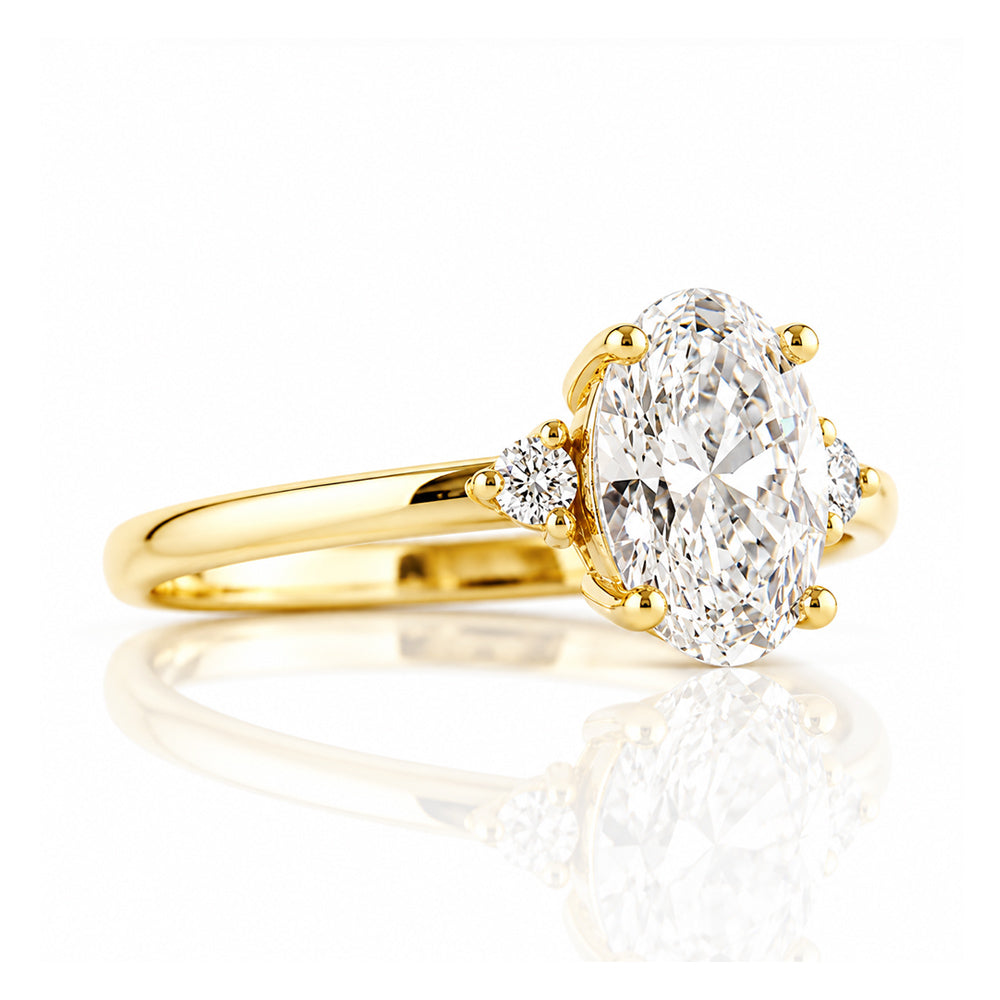 Kelsey, an Oval cut Lab Diamond Ring - 1.5ct - Victoria's Jewellery