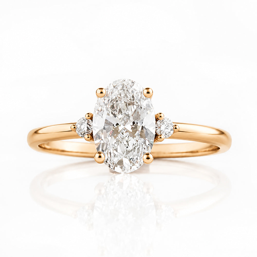 Kelsey, an Oval cut Lab Diamond Ring - 1.5ct - Victoria's Jewellery