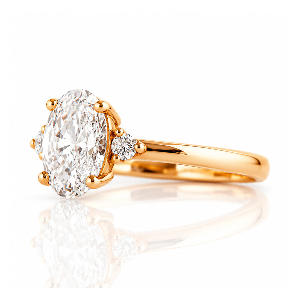 Kelsey, an Oval cut Lab Diamond Ring - 1.5ct - Victoria's Jewellery