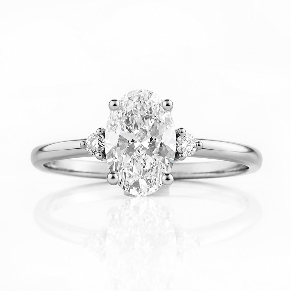 Kelsey, an Oval cut Lab Diamond Ring - 1.5ct - Victoria's Jewellery