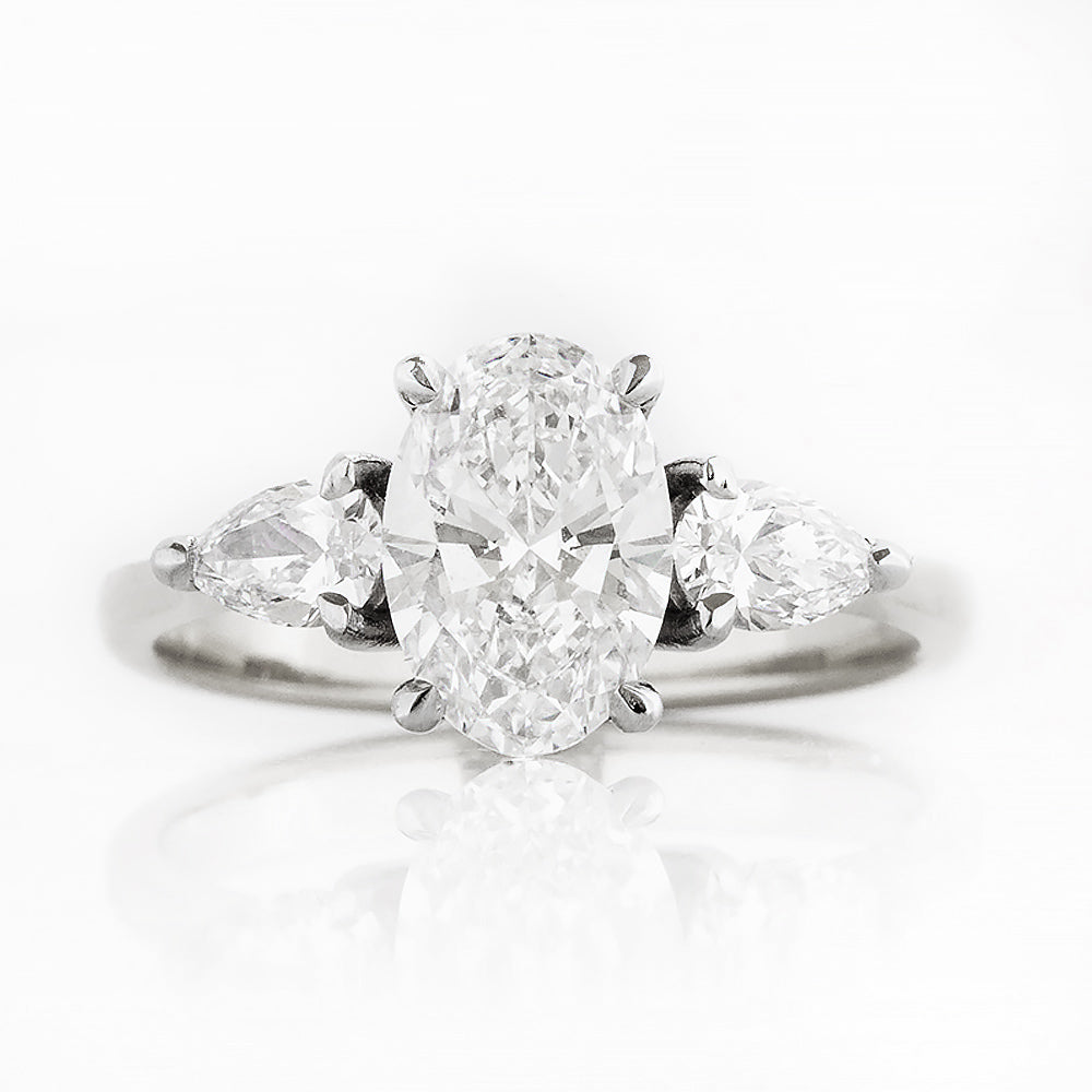 Nadi, Lab Diamond Trilogy Engagement Ring