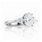 Nadi, Lab Diamond Trilogy Engagement Ring - Victoria's Jewellery