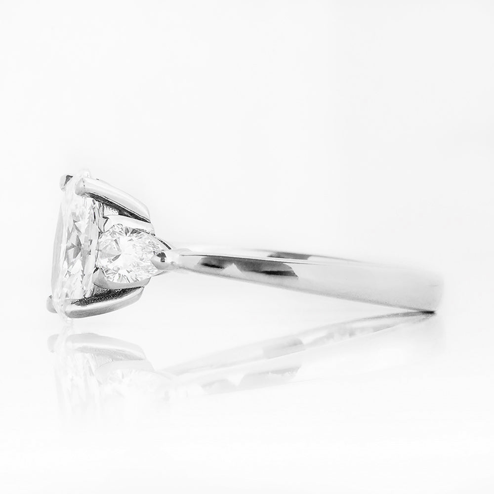 Nadi, Lab Diamond Trilogy Engagement Ring