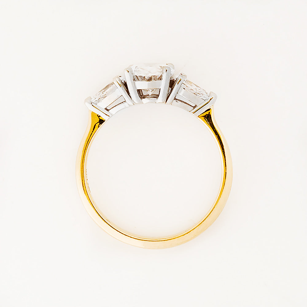 Nadi, Lab Diamond Trilogy Engagement Ring