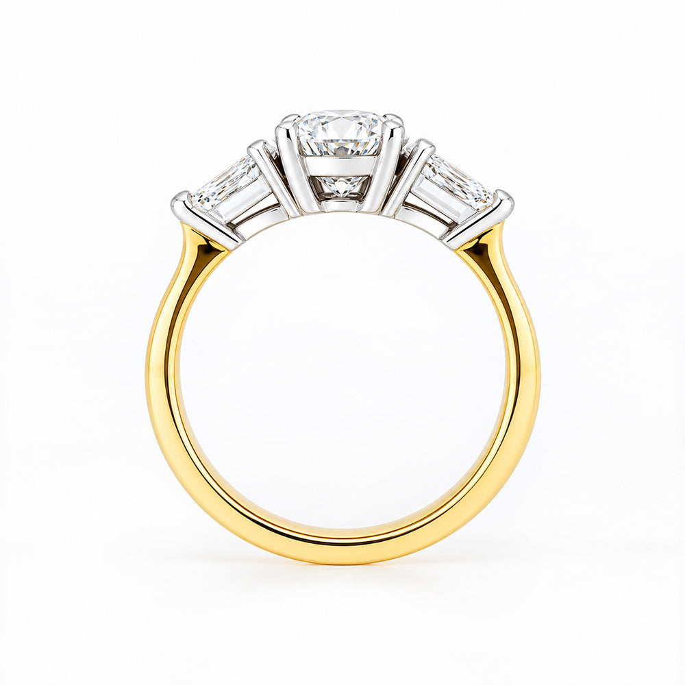 Nadi, Lab Diamond Trilogy Engagement Ring - Victoria's Jewellery