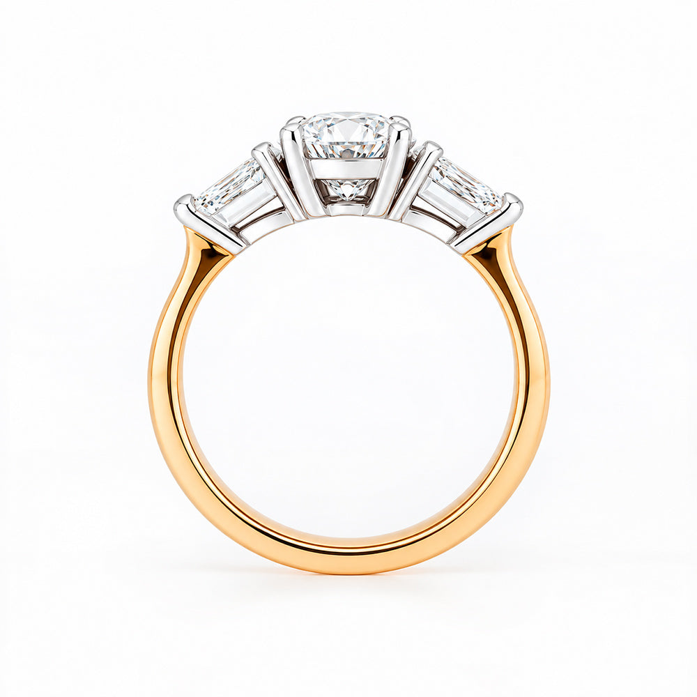 Nadi, Lab Diamond Trilogy Engagement Ring - Victoria's Jewellery
