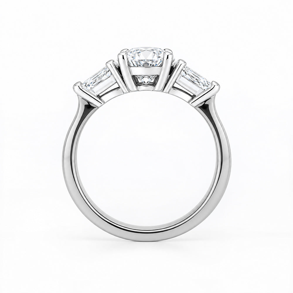 Nadi, Lab Diamond Trilogy Engagement Ring - Victoria's Jewellery