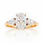 Nadi, Lab Diamond Trilogy Engagement Ring - Victoria's Jewellery