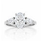 Nadi, Lab Diamond Trilogy Engagement Ring - Victoria's Jewellery