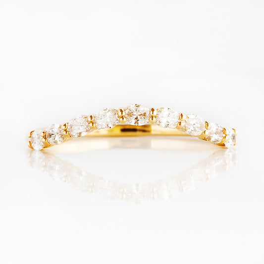 Kayla, an Oval cut Lab Diamond Wedding Band