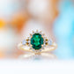 Devlyn, an Emerald and Diamond Ring - Victoria's Jewellery