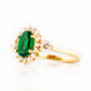 Devlyn, an Emerald and Diamond Ring