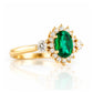 Devlyn, an Emerald and Diamond Ring - Victoria's Jewellery