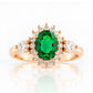 Devlyn, an Emerald and Diamond Ring - Victoria's Jewellery