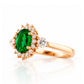 Devlyn, an Emerald and Diamond Ring - Victoria's Jewellery