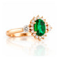 Devlyn, an Emerald and Diamond Ring - Victoria's Jewellery