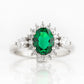 Devlyn, an Emerald and Diamond Ring