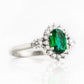 Devlyn, an Emerald and Diamond Ring