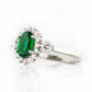 Devlyn, an Emerald and Diamond Ring