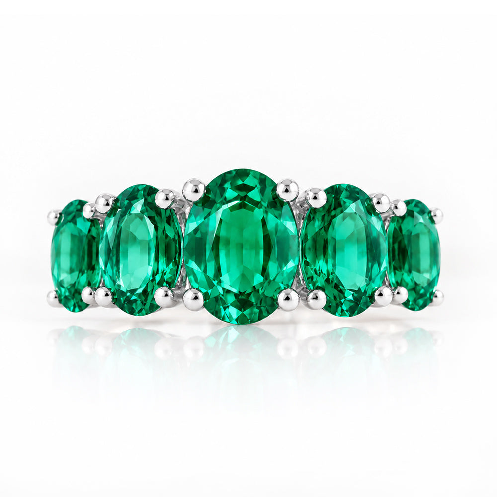 The Lab Grown Emerald Queen Ring