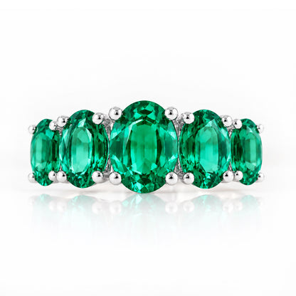 The Lab Grown Emerald Queen Ring