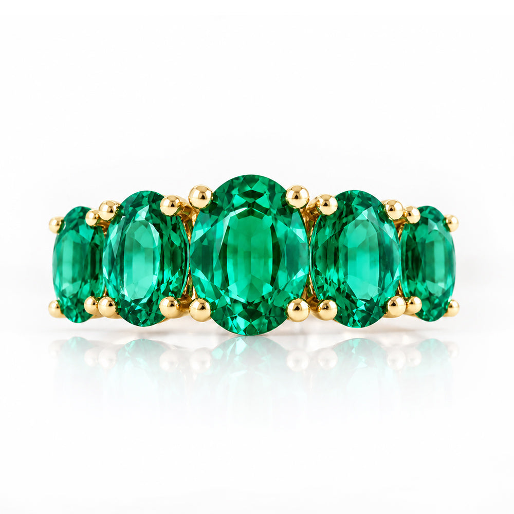 The Lab Grown Emerald Queen Ring