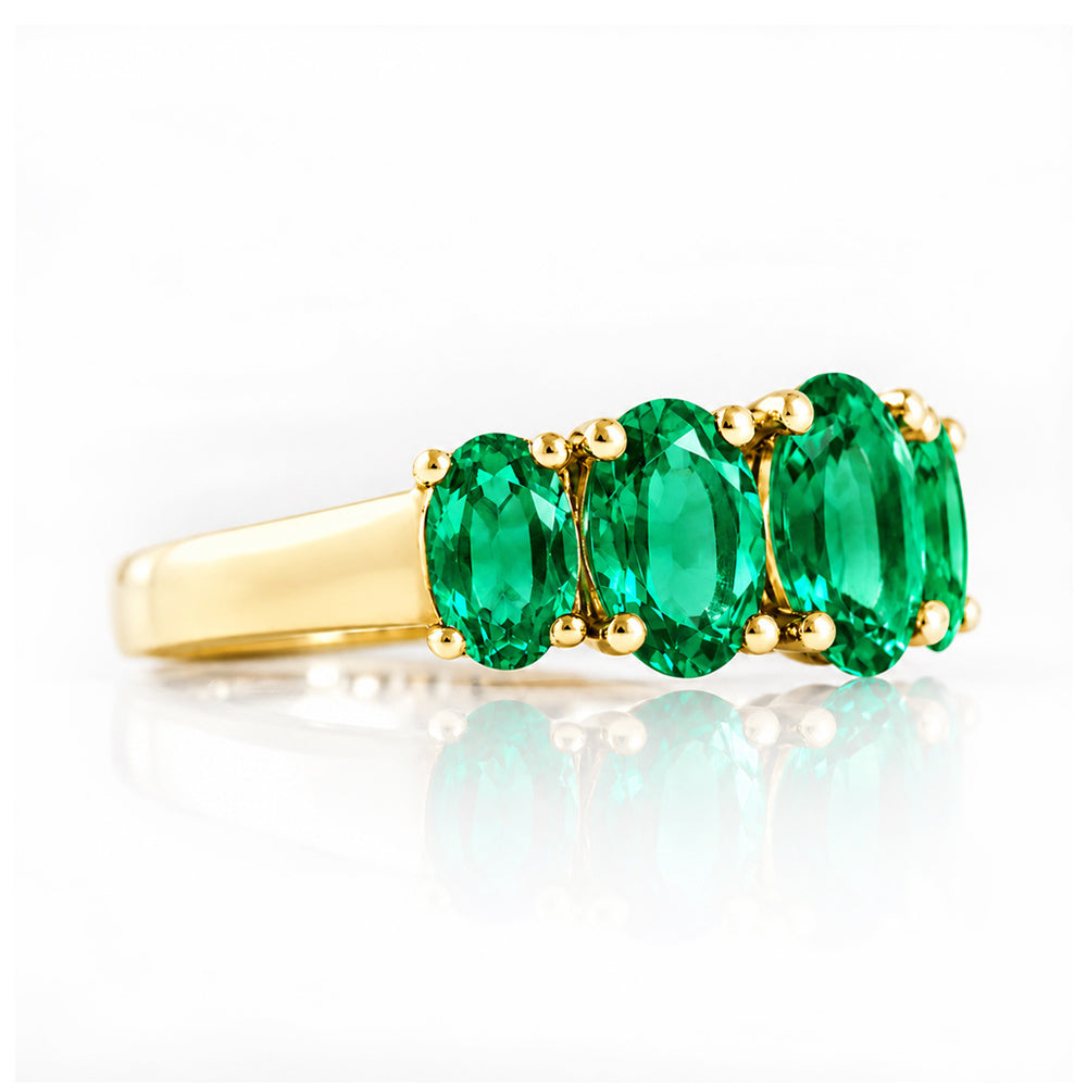 The Lab Grown Emerald Queen Ring