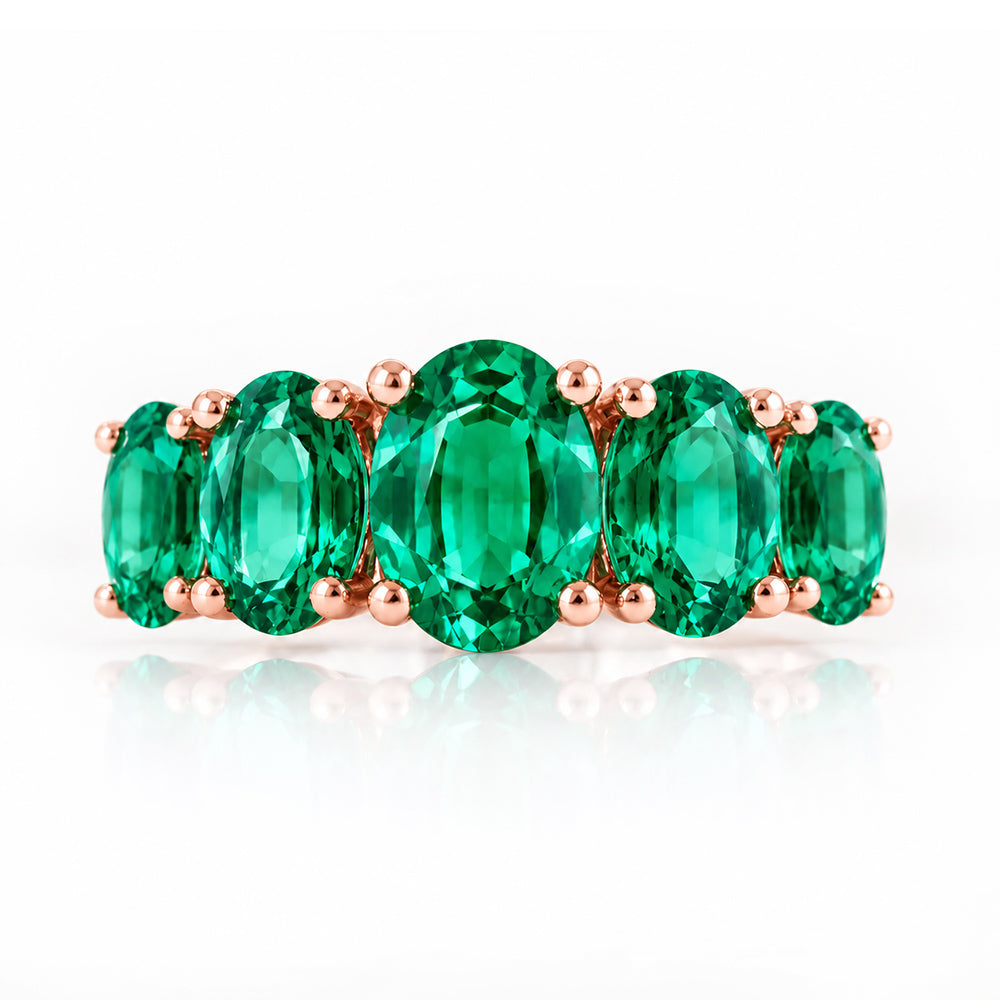 The Lab Grown Emerald Queen Ring