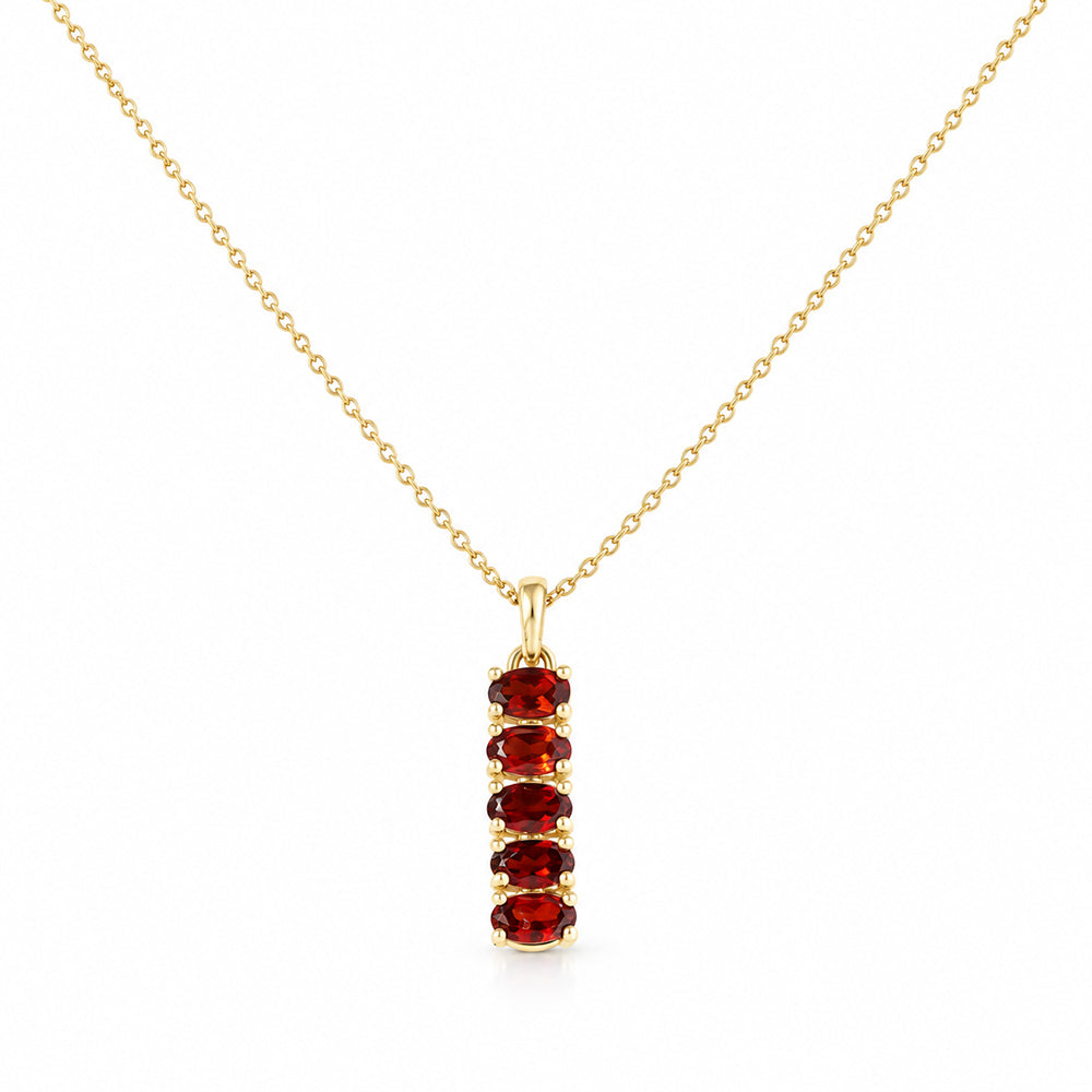 Willow, Garnet Necklace - Victoria's Jewellery