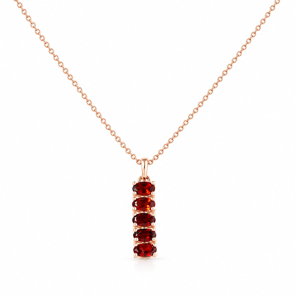 Willow, Garnet Necklace - Victoria's Jewellery