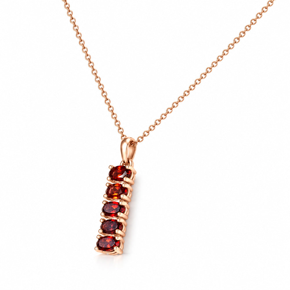 Willow, Garnet Necklace - Victoria's Jewellery