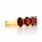 Arabella, a Garnet Half Eternity Ring - Victoria's Jewellery