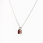 Oval cut Garnet Solitaire Necklace - Victoria's Jewellery