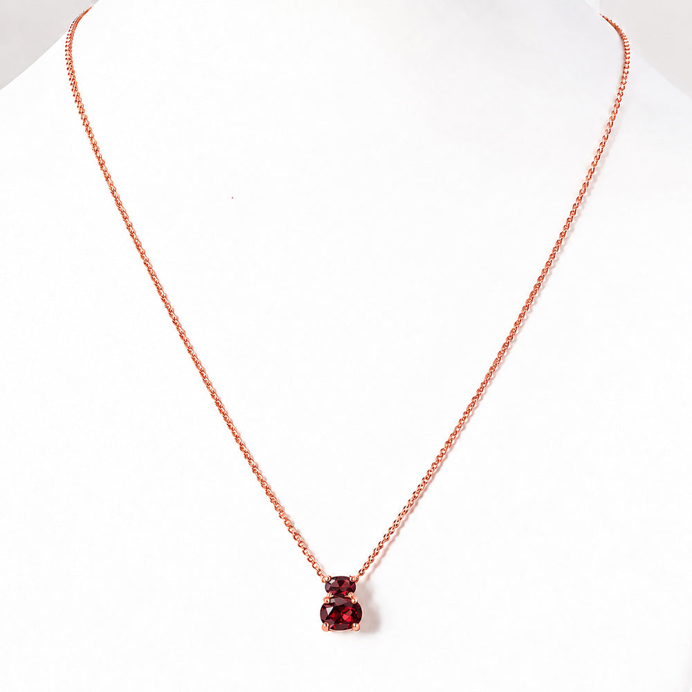Georgie, Garnet Necklace