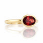 Quinn, Garnet Bezel set Ring - Victoria's Jewellery