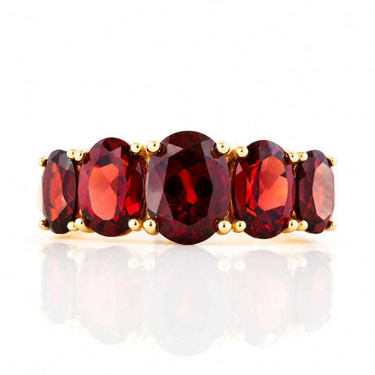 The Garnet Queen Ring - Victoria's Jewellery