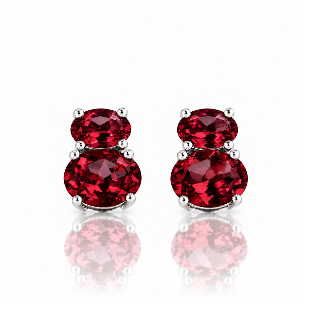 Georgie, Garnet Stud Earrings