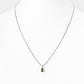 Luna, Oval cut Green Tourmaline Pendant - 7x5mm