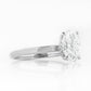 Selene, Hidden Halo Oval cut Lab Diamond Ring - 1.5ct