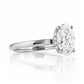 Selene, Hidden Halo Oval cut Lab Diamond Ring - 1.5ct - Victoria's Jewellery