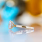 Selene, Hidden Halo Oval cut Lab Diamond Ring - 1.5ct