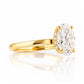Selene, Hidden Halo Oval cut Lab Diamond Ring - 1.5ct - Victoria's Jewellery