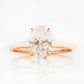 Selene, Hidden Halo Oval cut Lab Diamond Ring - 1.5ct