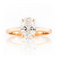 Selene, Hidden Halo Oval cut Lab Diamond Ring - 1.5ct - Victoria's Jewellery