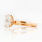 Selene, Hidden Halo Oval cut Lab Diamond Ring - 1.5ct