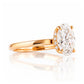 Selene, Hidden Halo Oval cut Lab Diamond Ring - 1.5ct - Victoria's Jewellery