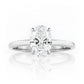 Selene, Hidden Halo Oval cut Lab Diamond Ring - 1.5ct - Victoria's Jewellery