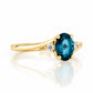 Georgie, a London Blue Topaz and Diamond Ring - Victoria's Jewellery