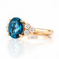 Camilla, a London Blue Topaz and Diamond Ring - Victoria's Jewellery