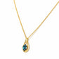 Infinity, London Blue Topaz Pendant - 7x5mm - Victoria's Jewellery